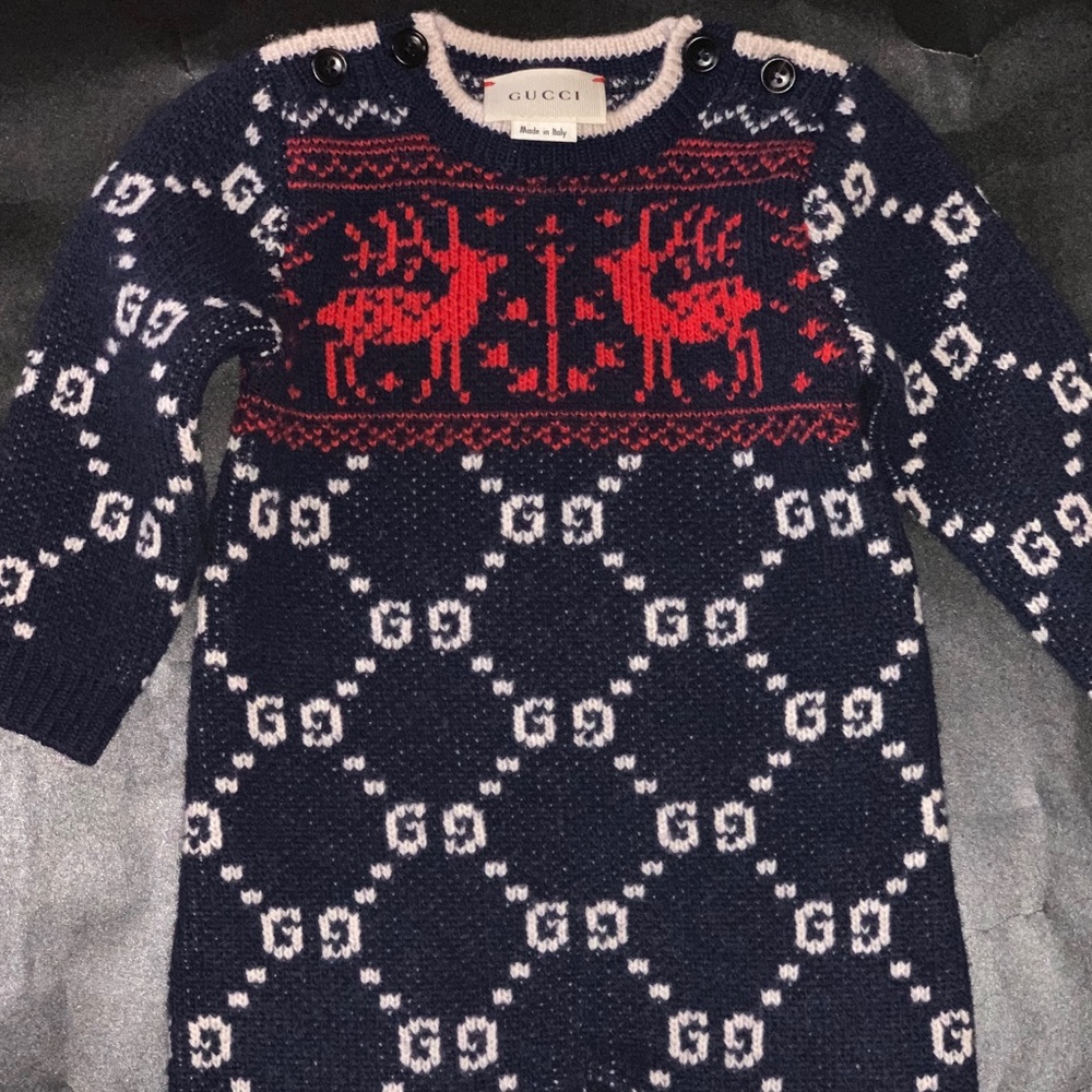 Gucci GG Supreme Knit Playsuit